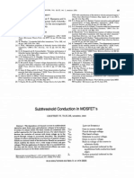 Subthreshold Conduction in Mosfet'S: Acknowledgment A. K