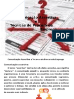 Comunicaçao Assertiva e Técnicas de Procura de Emprego