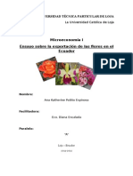 Ensayo Sobre La Exportacion de Las Flores en El Ecuador