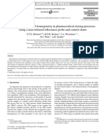 Homogeneity in Pharmaceutical Mixing Processes