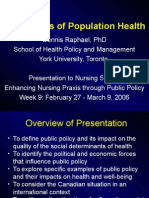 Politics of Population Health