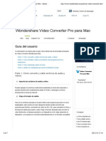 Guía de Wondershare Video Converter Pro para Mac - Oficial de Wondershare PDF