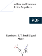 Common Base and Common Collector Amplifiers