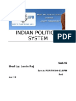 Indian Political System Prepared by Lenin Raj