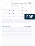 Calendar2015 Page Per Month