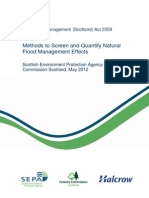 Natural Flood Management, Screening and Quantifying The Effects