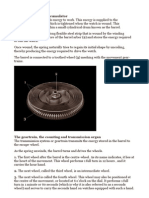 The Spring, Energy Accumulator A Mechanical Watch