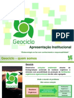 Apresentação Geociclo - Papel Da Biotecnologia No Reaproveitamento Do Lixo