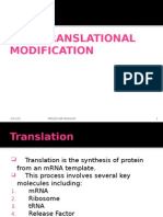 Post Translational Modifications