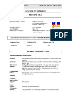 MSDS Mineral Oils