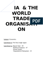 India & The World Trade Organisati On