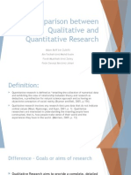 Comparison Between Qualitative and Quantitative Research