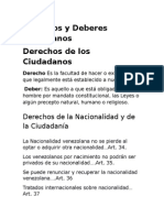 Derechos y Deberes Ciudadanos