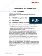 TEMS Investigation 16.0 Release Note