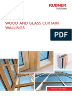 Wood and Glass Curtain Wallings