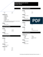 Exam Practice (Slovak Edition) Answer Key: New Headway Intermediate (Fourth Edition)