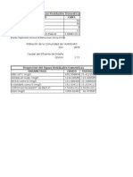 Planilla para Calculo de Parametros de Vertimientos