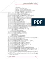 Microcontroller Lab Manual