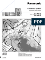 Panasonic SC-PM18 Stereo System User Manual