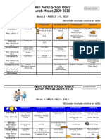 2009-10 MARCH Menus