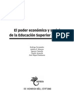 El Poder Económico y Social de La Educación Superior en Chile