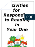 Activities For Responding To Reading in Year 1