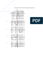 Quiz 2: A. Determine The Zeros of The Quadratic Function Whose Graph Is Given Below