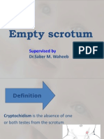 Empty Scrotum