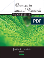 Advances in Environmental Research, Volume 13