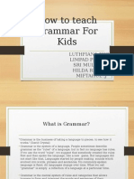 How To Teach Grammar