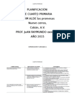 Planificación de Cuarto Primaria