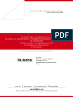 El Análisis Del Discurso Desde La Perspectiva Foucauldiana: Método y Generación Del Conocimiento