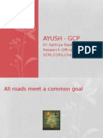 Ayush - GCP: DR Sathiya Rajeswaran Research Offi Cer SCRI, CCRS, Chennai