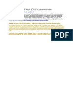 Interfacing GPS With 8051 Microcontroller