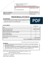 Proforma Invoice: Description