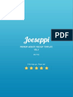 Joeseppi: Premium Website Mockup Template VOL.2