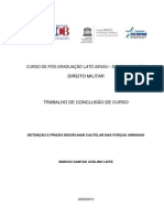 Detencao e Prisao Disciplinar Cautelar Nas Forcas Armadas - Marcio Dantas Avelino Leite