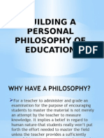 Buiding A Personal Philosophy of Education