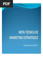 Nota Tecnica de Marketing