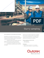 Slurry Sampling: Slurry Sampling For On-Line Analysis and Accounting