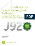 J920 Jenbacher Factsheet English