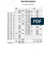 Three Column Cash Book: Date Details Folio Discount Allowed Cash Bank Date Details Folio Discount Received Cash Bank