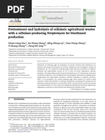 Pretreatment and Hydrolysis of Cellulosic Agricultural Wastes With A Cellulase-Producing Streptomyces For Bioethanol Production