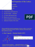 Vibrational Properties Lattice