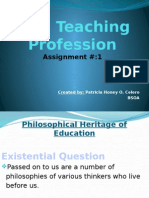 The Philosophical Heritage of Education