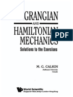 Solutions To Lagrangian and Hamiltonian Mechanics