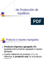 Gasto Agregado y Producción de Equilibrio PDF