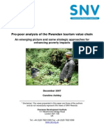 Pro-Poor Analysis of The Rwandan Tourism Value Chain