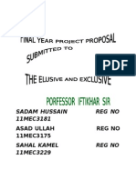 Final Year Project Proposal