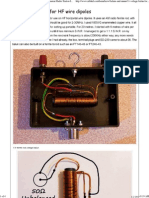 Balun For HF Wire Dipoles